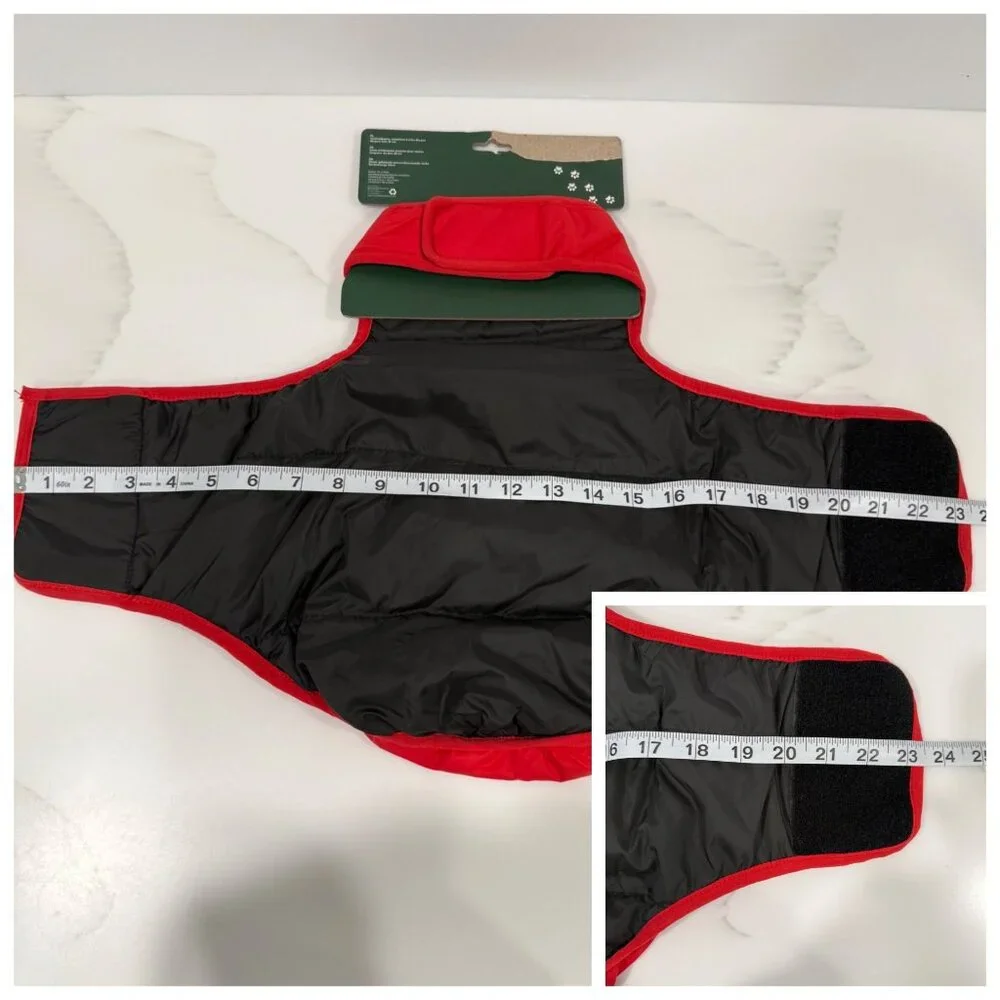 Mountain Warehouse Dog Jacket Padded Water-Resistant‎ for Small Dogs Red